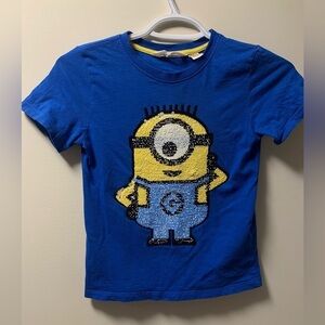 H&M X Despicable blue t-shirt 6-8years